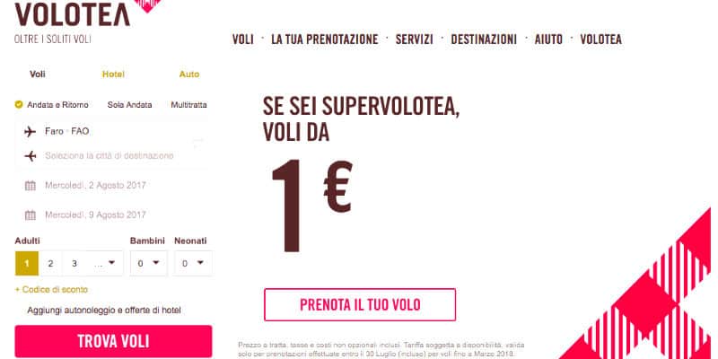 supervolotea voli 1 euro