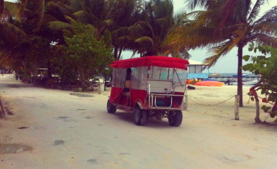 caye caulker golf car