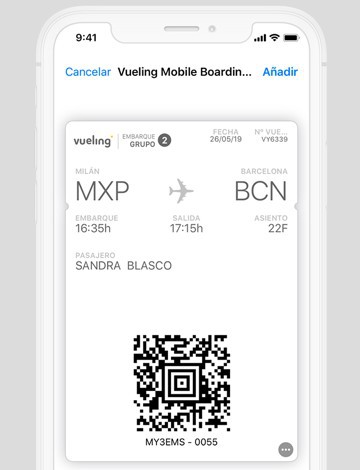 Web check-in Vueling App