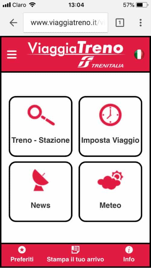 cerca treni viaggiatreno mobile app