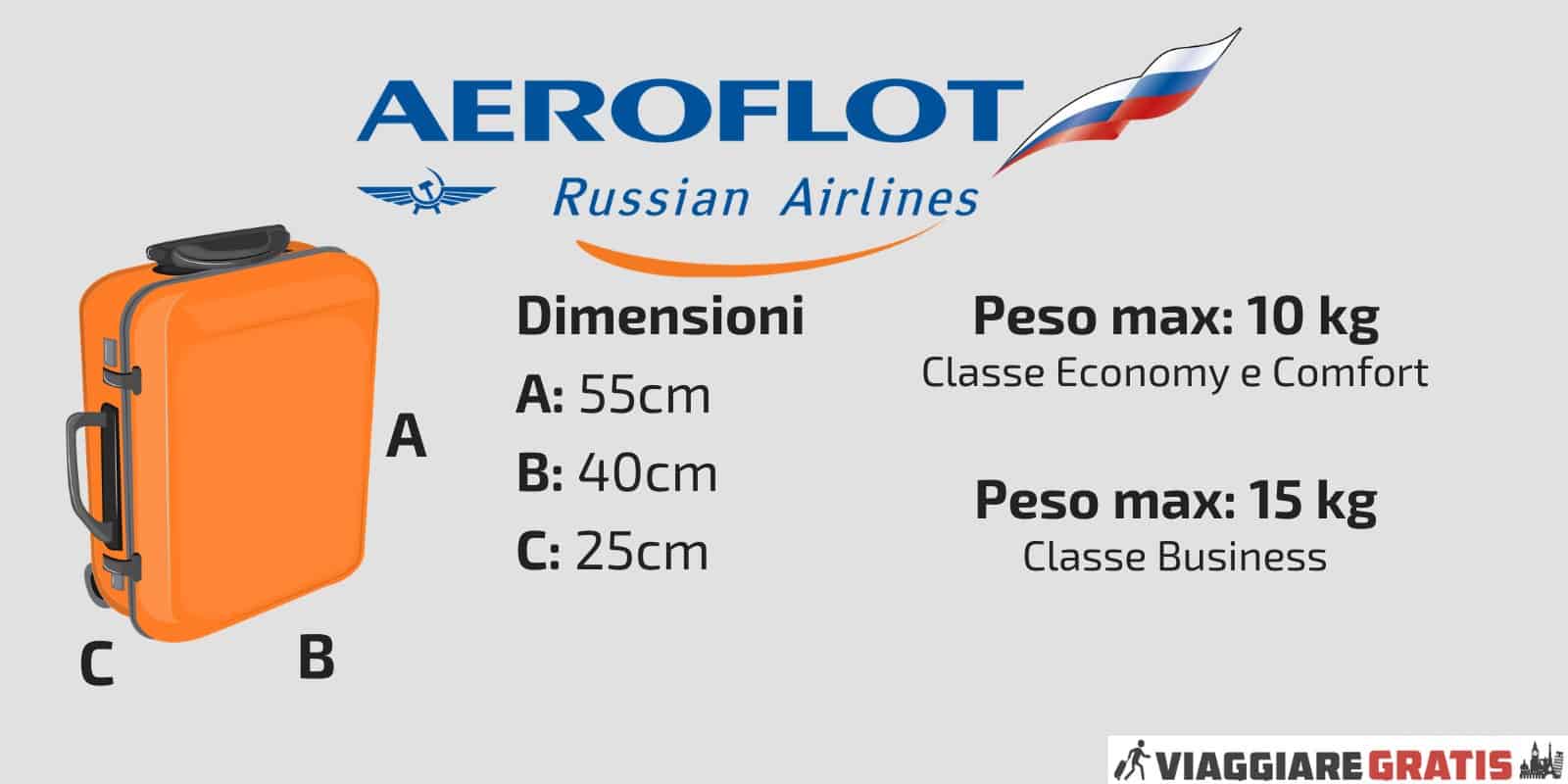 Bagaglio a mano Aeroflot