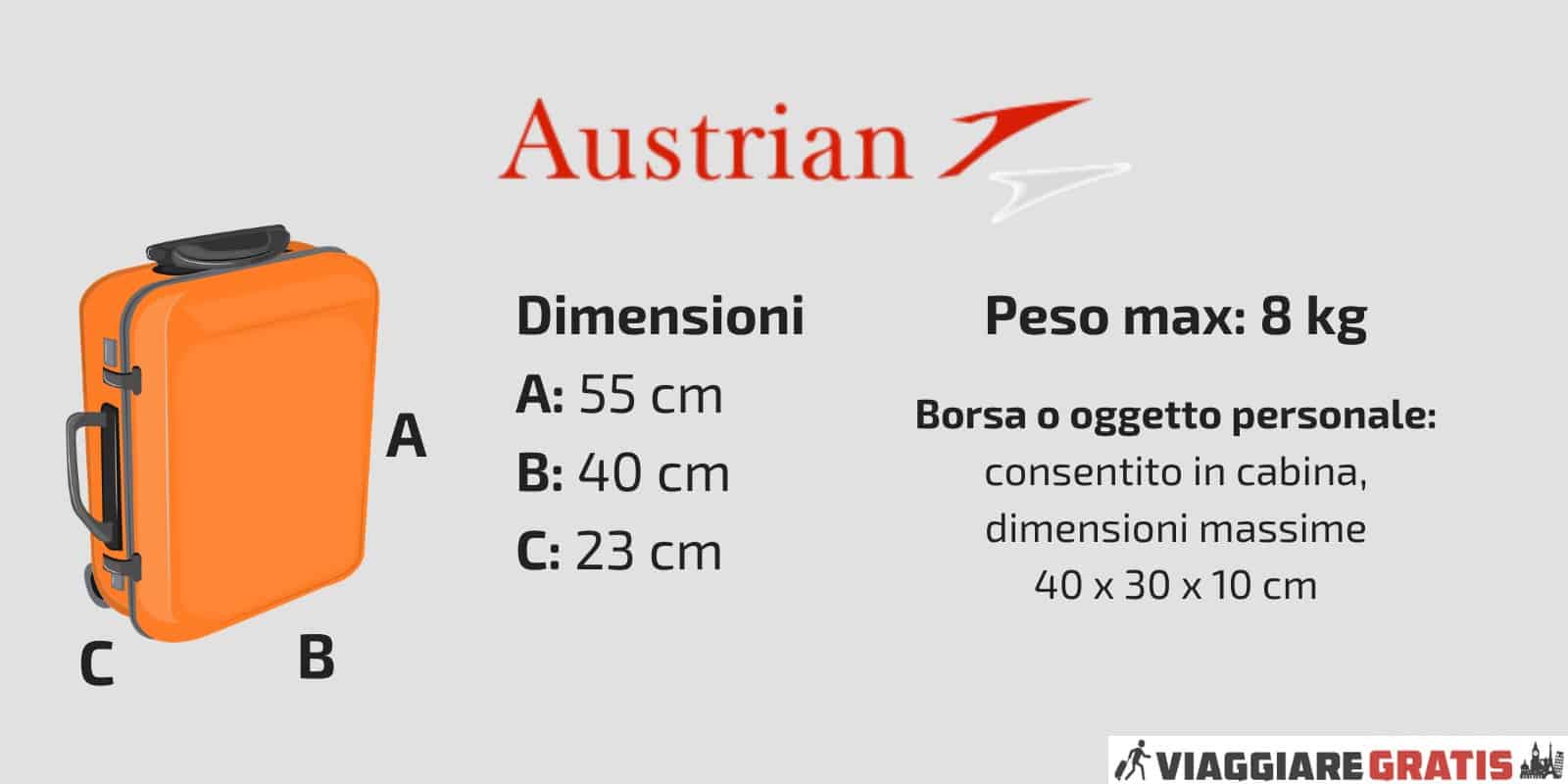 Bagaglio a Mano Austrian Airlines