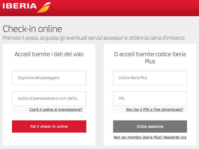 iberia check-in online