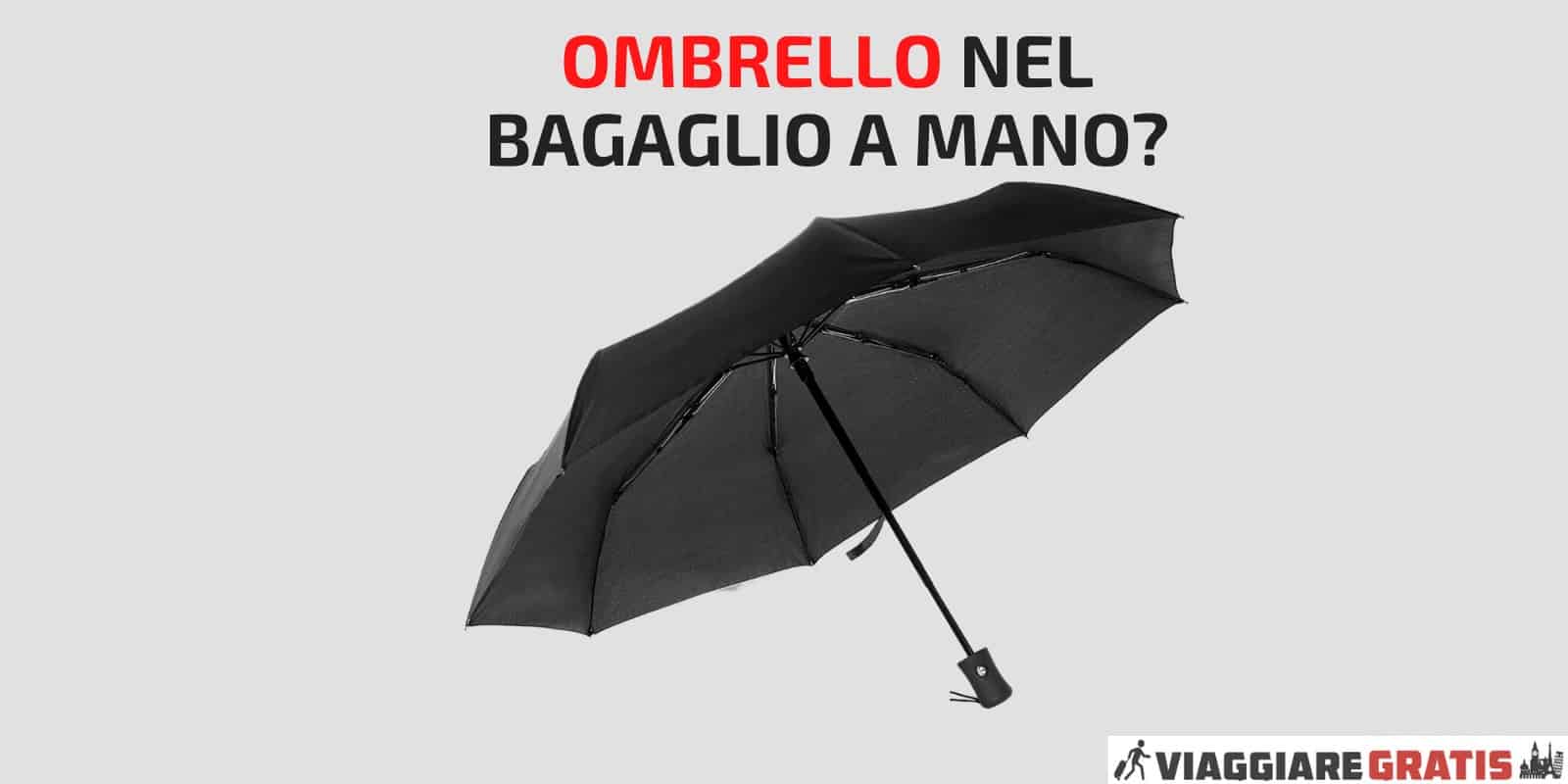 Ombrello nel bagaglio a mano