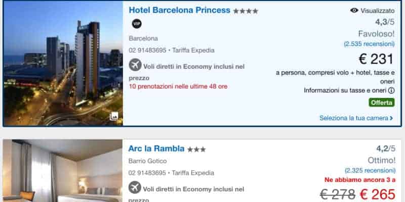 expedia offerte