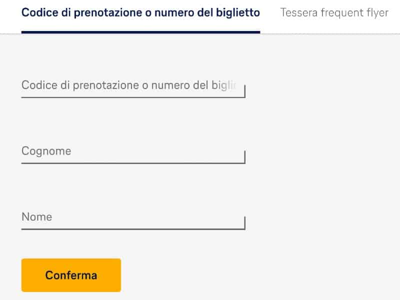 Check-in Lufthansa opzioni