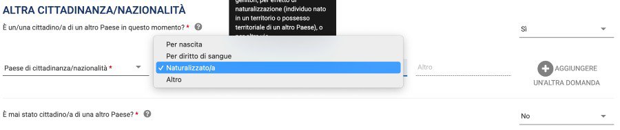 Cittadinanza Esta per gli Stati Uniti