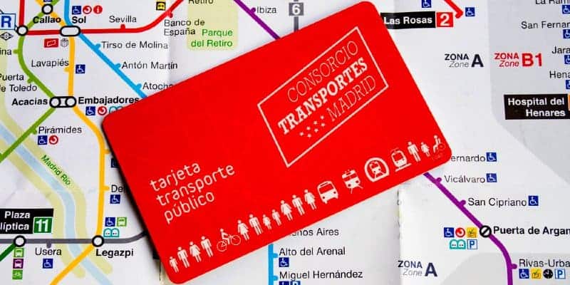 madrid tourist card metro