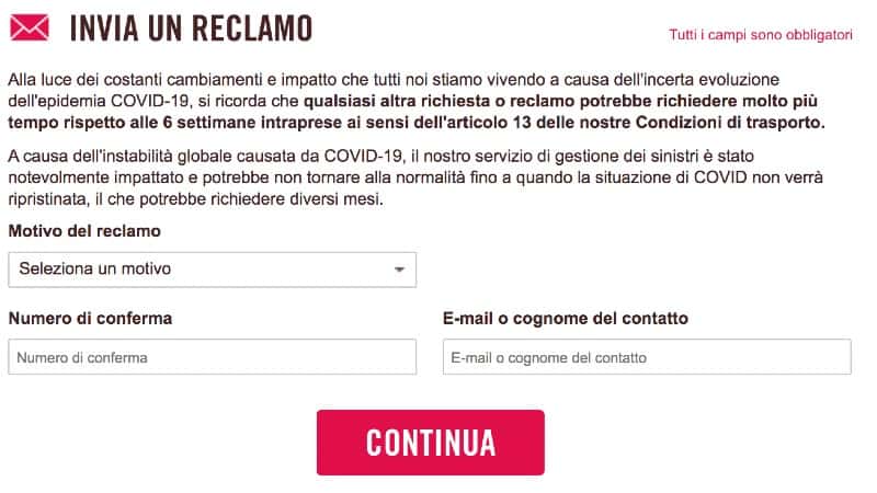 Contatti Volotea rimborso