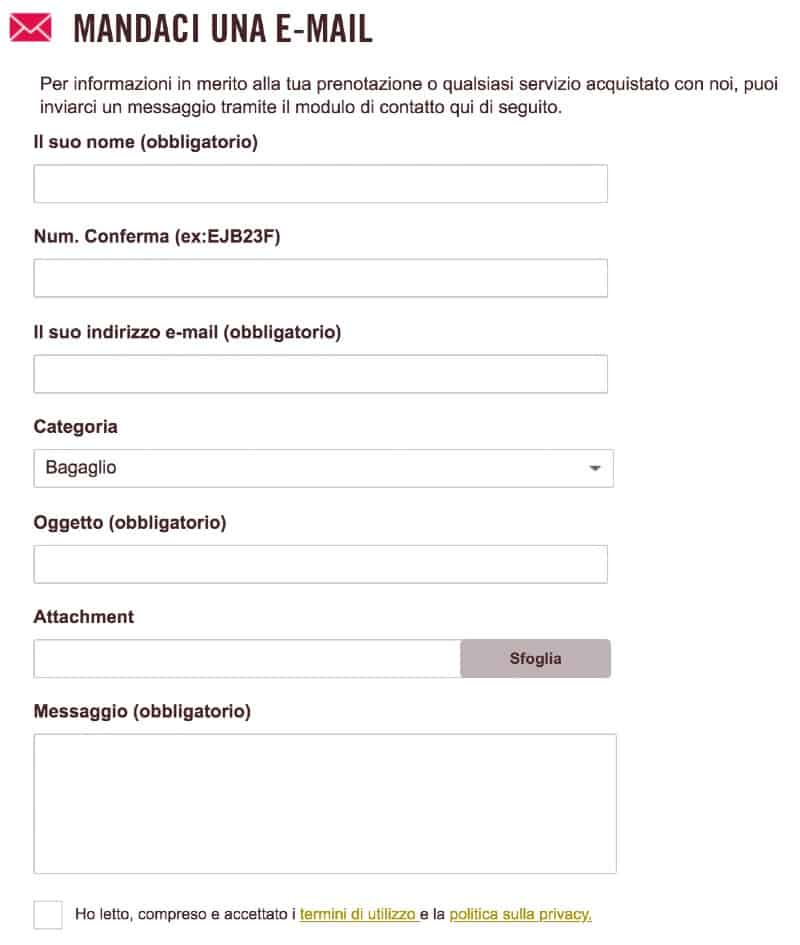 Volotea contatti email