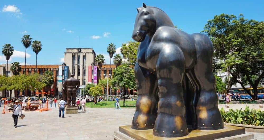 Plaza Botero statue Medellin