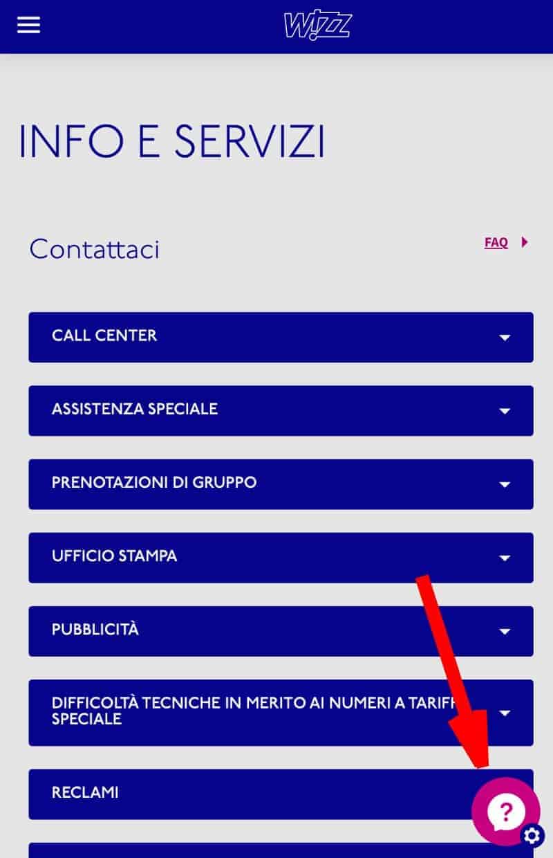 Live chat Wizzair
