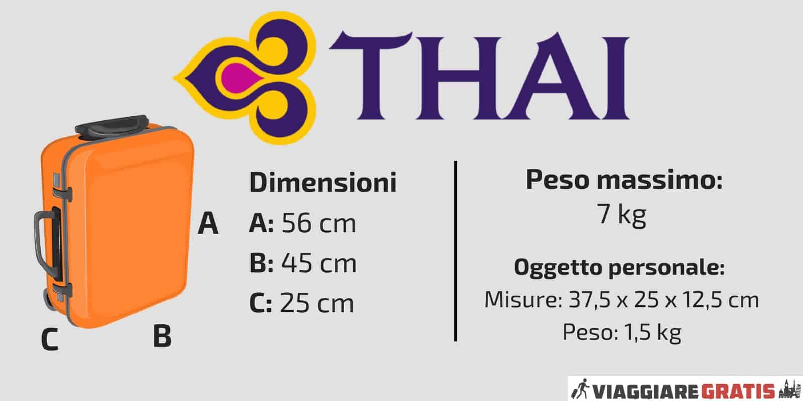 Bagagli Thai Airways