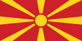 Bandiera Macedonia del Nord