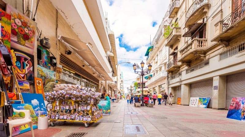 Calle el Conde Santo Domingo capitale Repubblica Dominicana