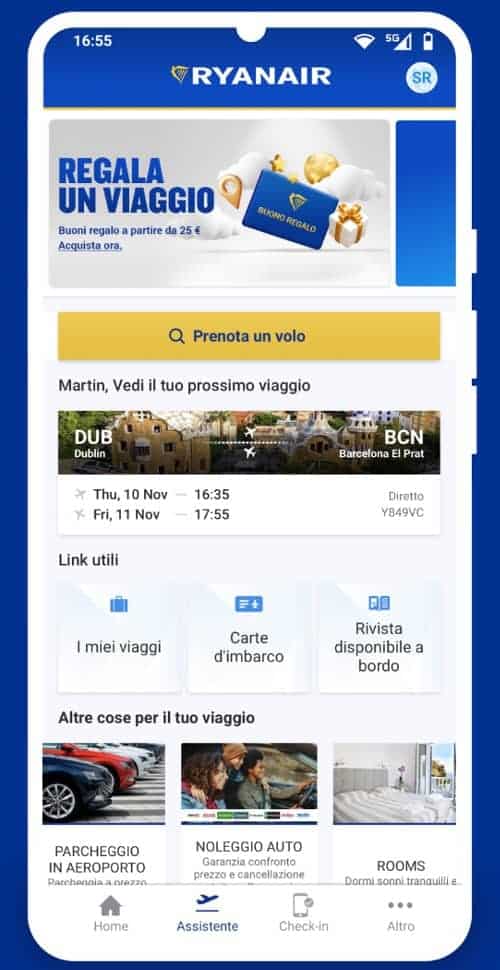 Ryanair app