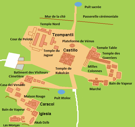 Mappa Chichen Itza