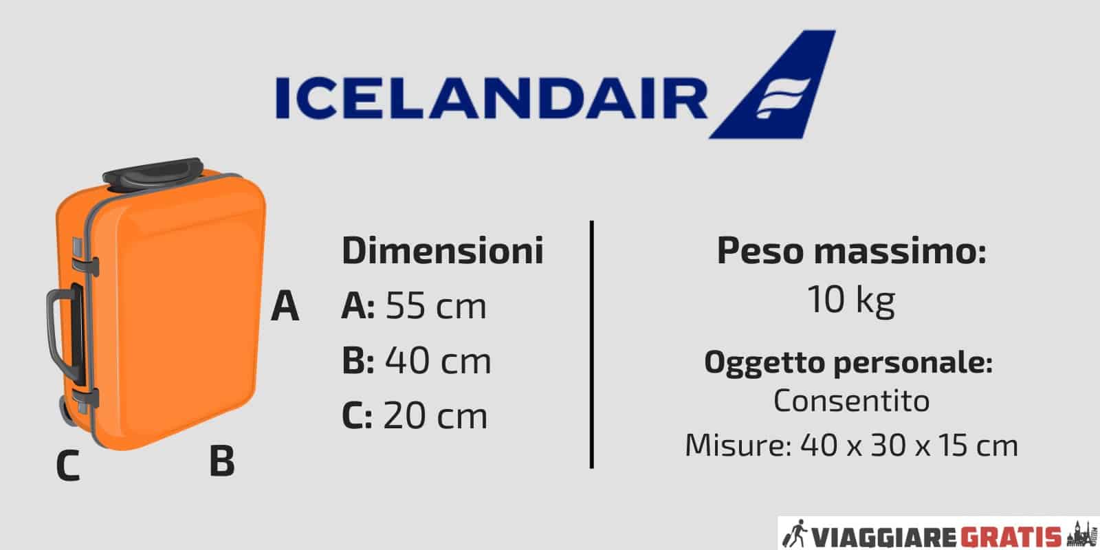 Bagaglio a Mano Iceland Air