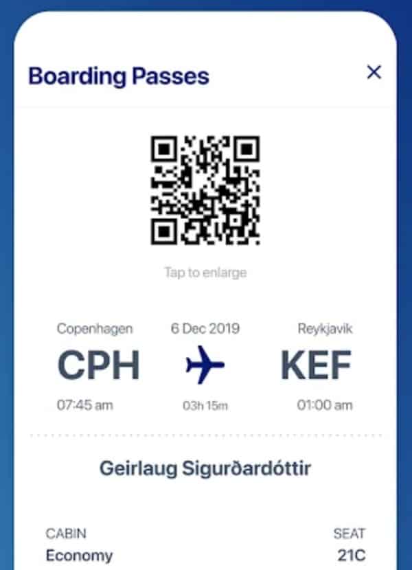 Check in Iceland Air