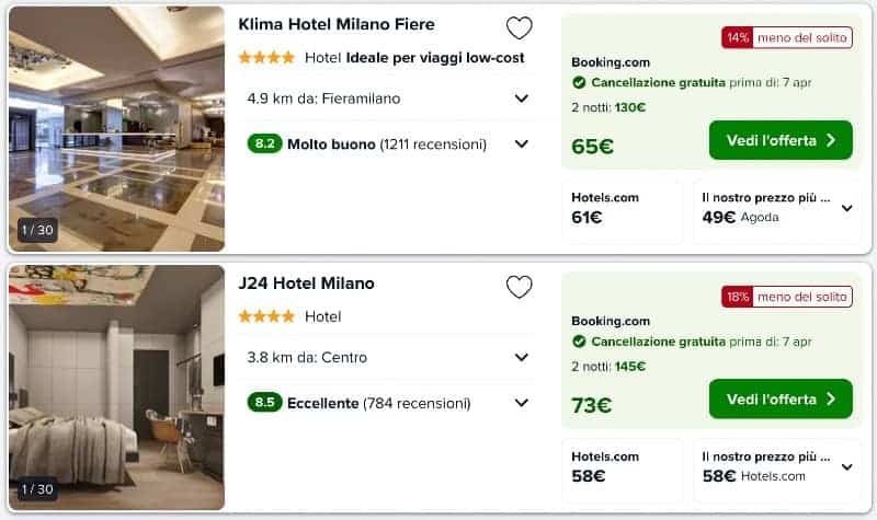 Trivago offerte hotel