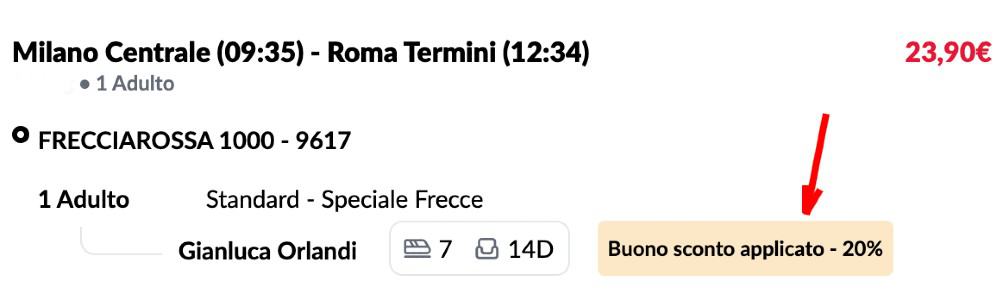 Coupon Trenitalia