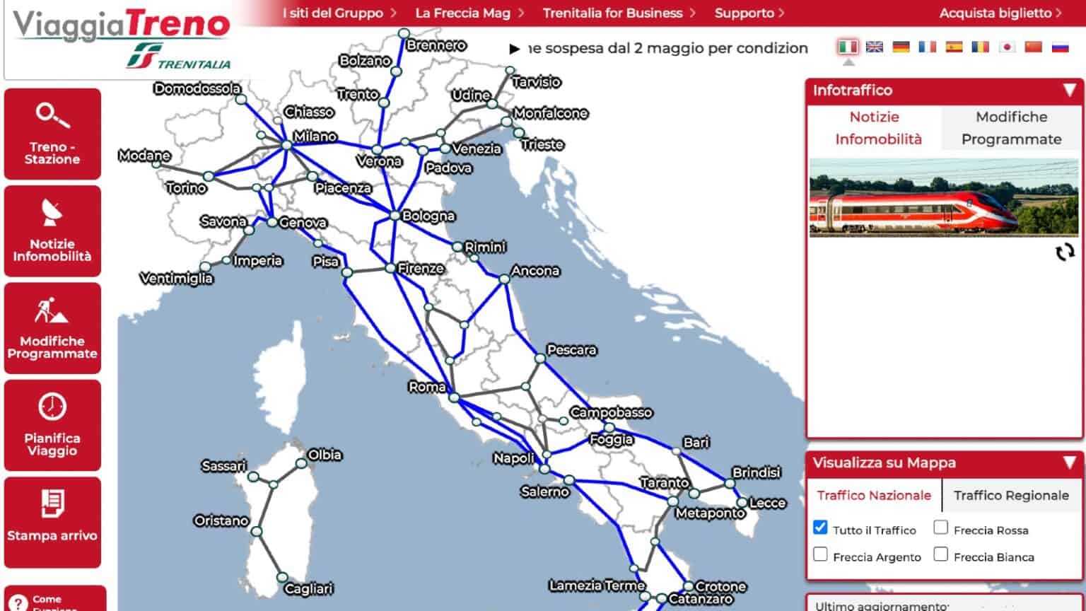 ViaggiaTreno Trenitalia guida completa agli orari e ritardi dei treni