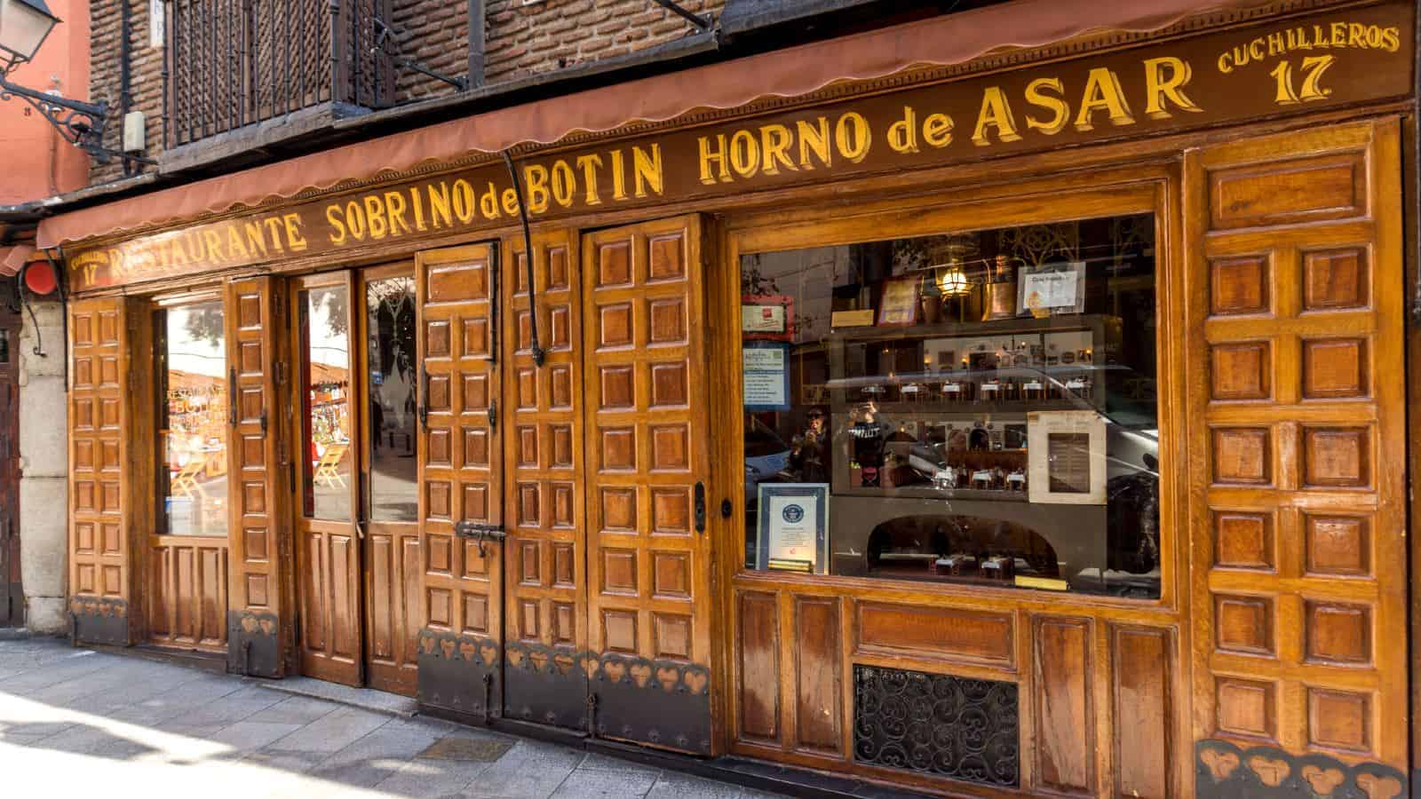 Ristorante Sobrino de Botin Madrid