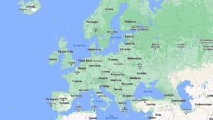 Capitali europee mappa cartina