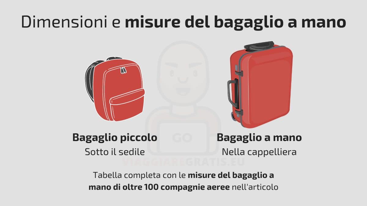 Dimensioni e misure bagaglio a mano