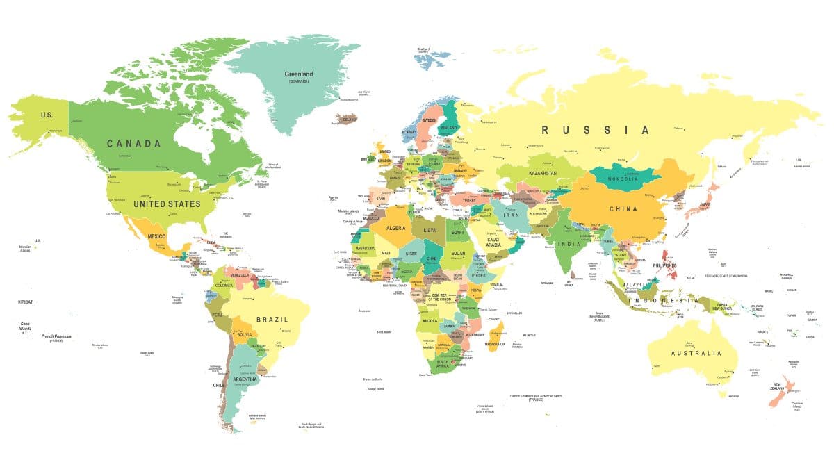 Capitali del Mondo elenco mappa